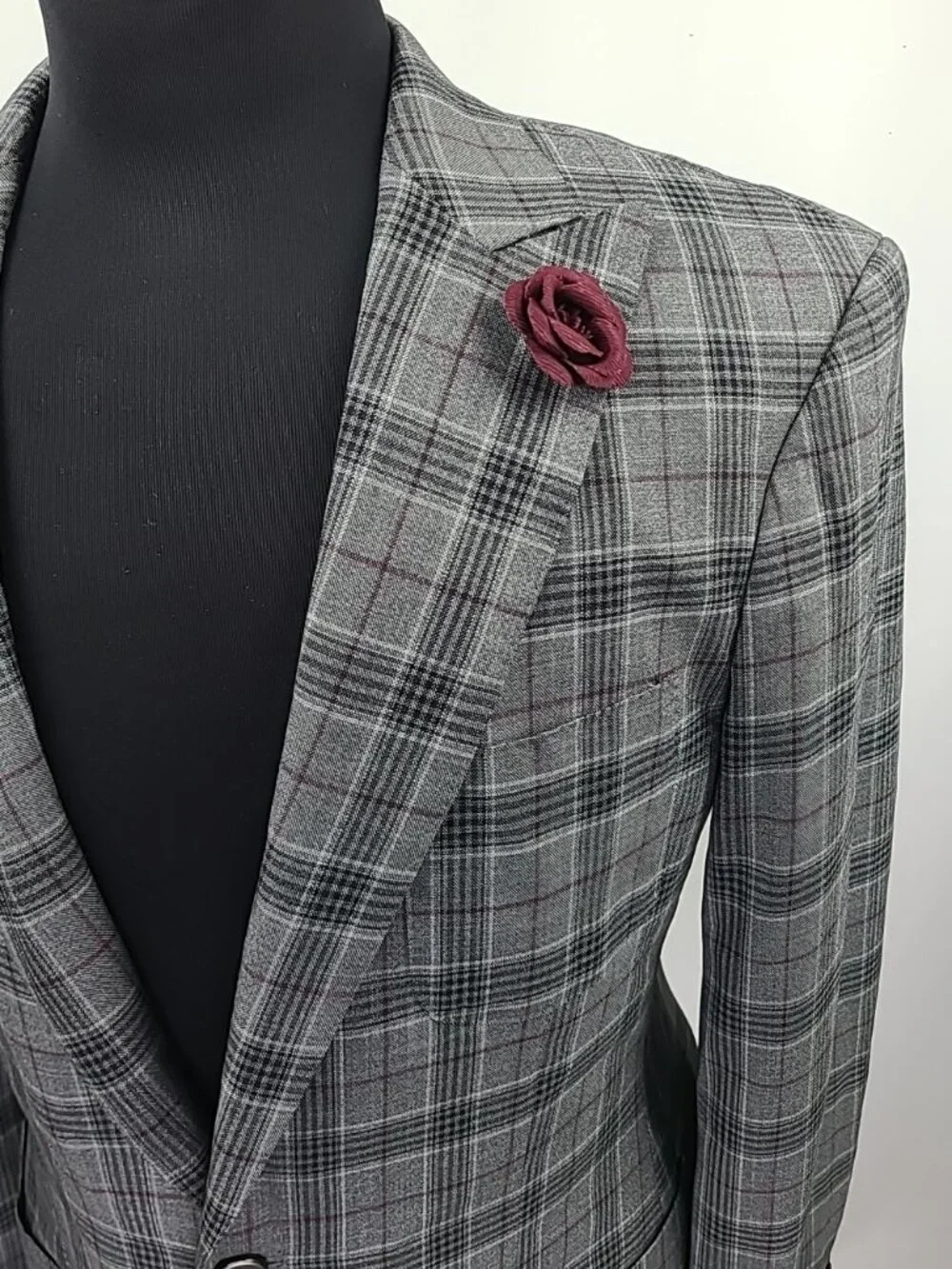 D. Jones Clothiers 40S Wool Linen Blend 2 Button Sport Coat Blazer